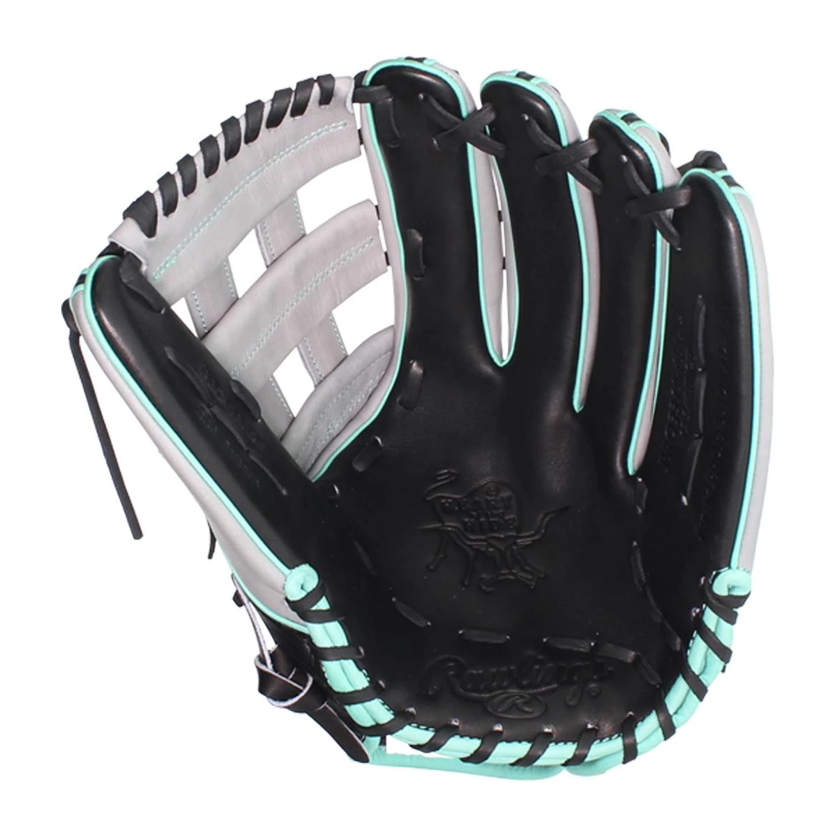 Budget ๐คฉ Rawlings Heart of the Hide Hyper Shell 12.75" Baseball Glove: PRO3319-6BGCF Black, Grey, Teal ๐ 9 Budget ๐คฉ Rawlings Heart of the Hide Hyper Shell 12.75" Baseball Glove: PRO3319-6BGCF Black, Grey, Teal ๐ - Image 9