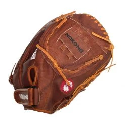 Promo 💯 Nokona Walnut 14" First Base Mitt: W-N80C Brown ✨ -Deals glovegear Store f098 02 20 nokona walnut 14 first base mitt w n80c 28928 3 l