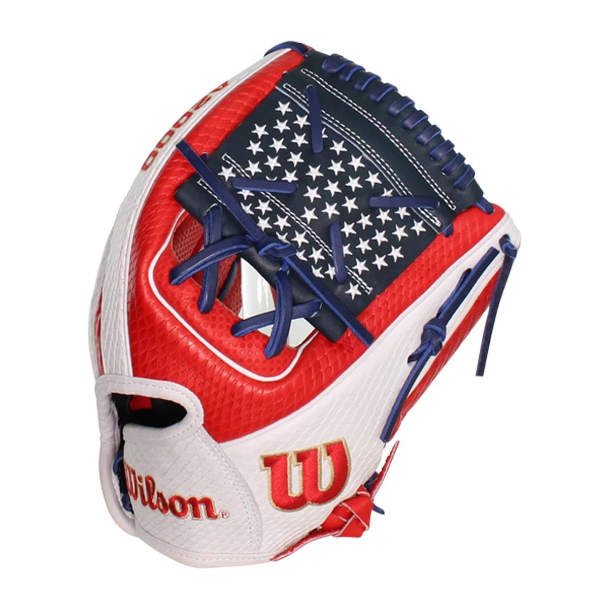 Outlet 😀 Wilson A2000 Kelsey Stewart KS7 12" Fastpitch Softball Glove: WBW10024012 Navy, Red, White ⭐ 2 Outlet 😀 Wilson A2000 Kelsey Stewart KS7 12" Fastpitch Softball Glove: WBW10024012 Navy, Red, White ⭐ - Image 2