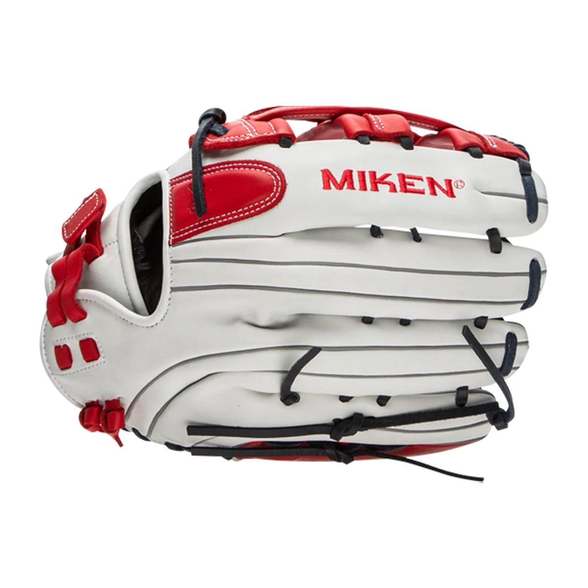 Best deal 👍 Miken Pro Series 13.5" Slow Pitch Softball Glove: PRO135-WSN Blue, Red, White ✔️ 5 Best deal 👍 Miken Pro Series 13.5" Slow Pitch Softball Glove: PRO135-WSN Blue, Red, White ✔️ - Image 5