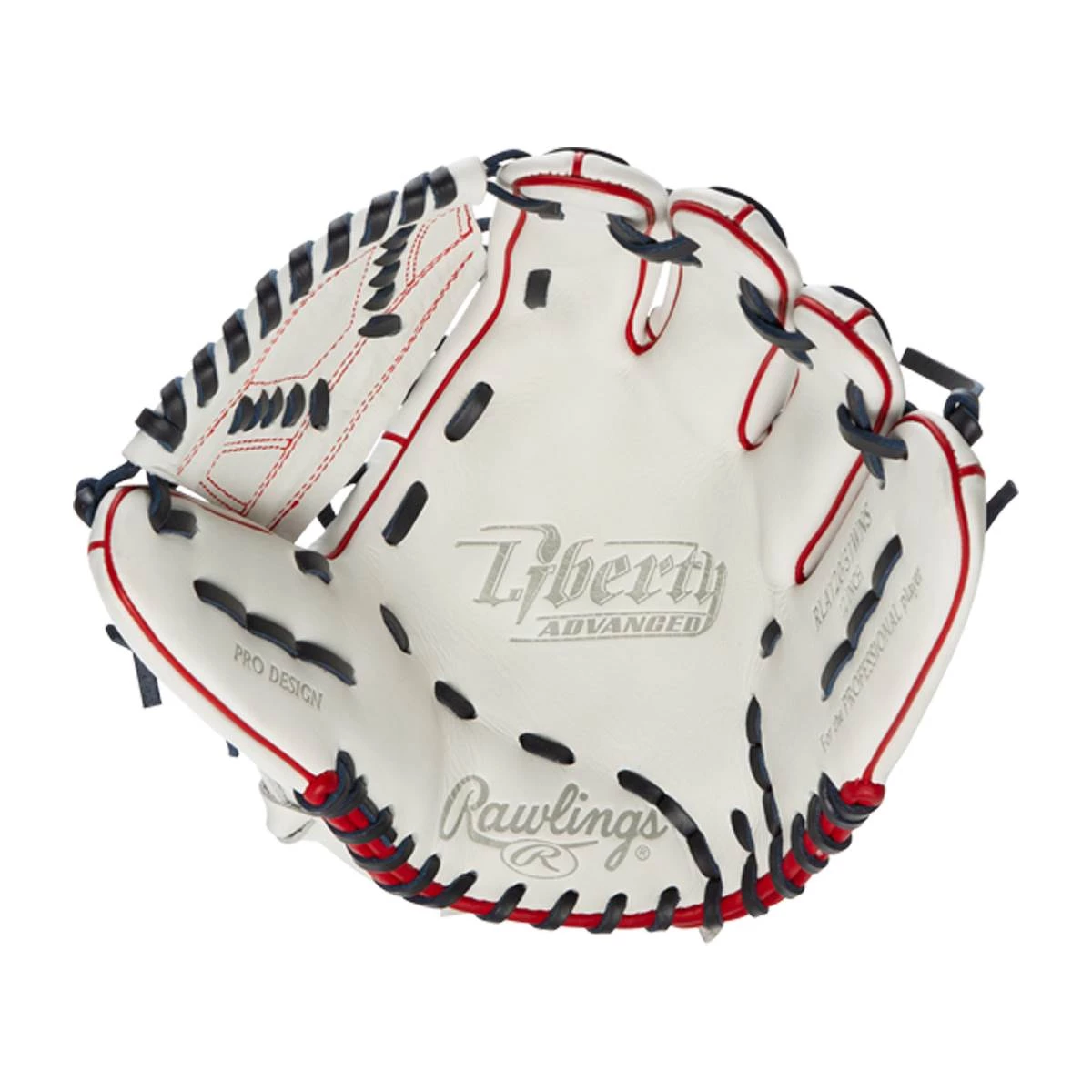 Wholesale 😉 Rawlings Liberty Advanced 12" Fastpitch Softball Glove: RLA120-31WNS Navy, Red, White 😍 6 Wholesale 😉 Rawlings Liberty Advanced 12" Fastpitch Softball Glove: RLA120-31WNS Navy, Red, White 😍 - Image 6
