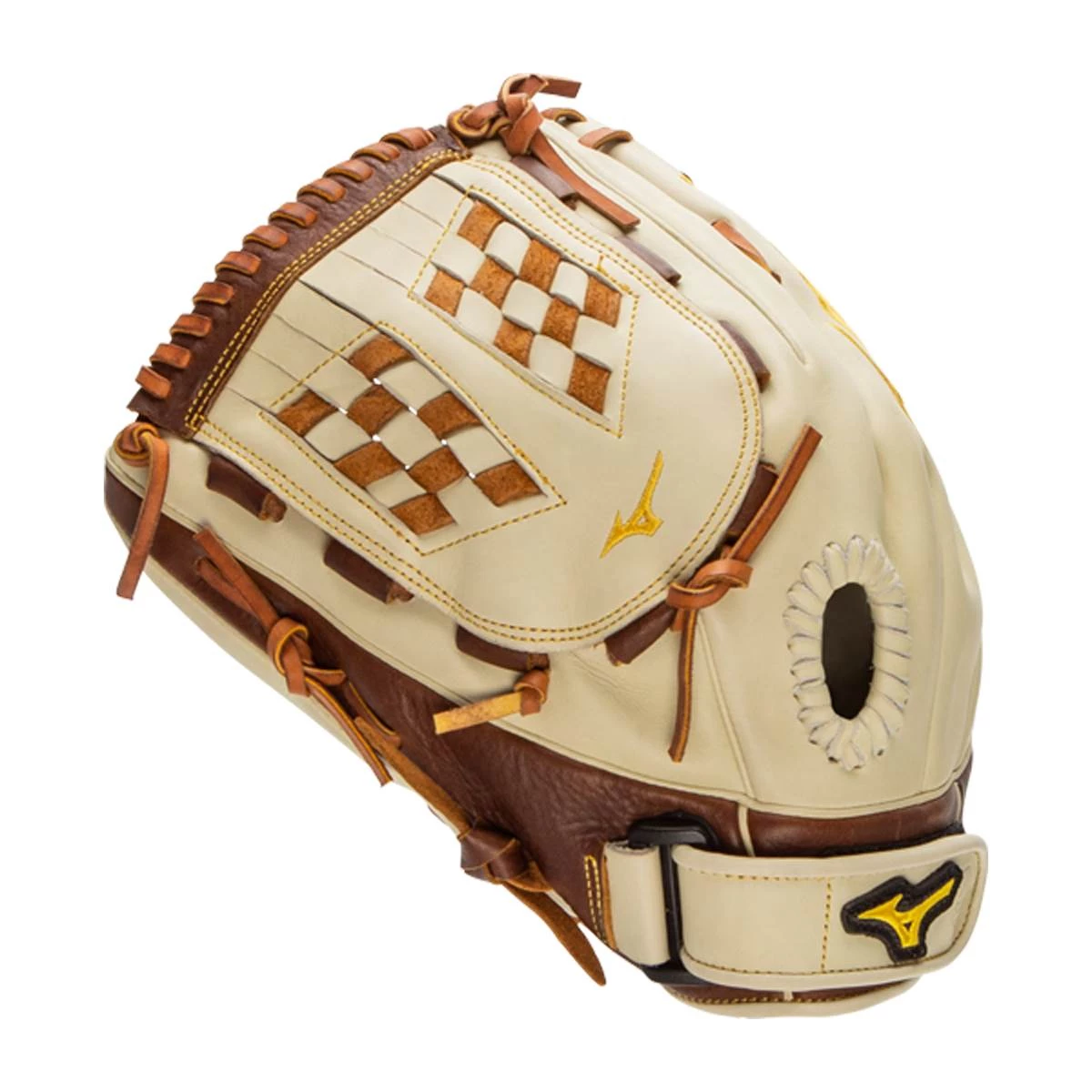Flash Sale 🎁 Mizuno Classic Pro Soft 13" Fastpitch Softball Glove: GCF1300F3 Brown, White 😉 3 Flash Sale 🎁 Mizuno Classic Pro Soft 13" Fastpitch Softball Glove: GCF1300F3 Brown, White 😉 - Image 3