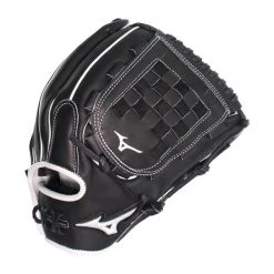 Flash Sale 🔔 Mizuno Pro Select 12" Fastpitch Softball Glove: GPSF1200BK Black, White 🎉 -Deals glovegear Store f922 09 18 30757 2 m
