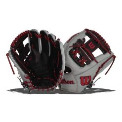 Flash Sale ⭐ Wilson A2000 SuperSkin DP15 11.5" Baseball Glove: WBW100109115 Black, Grey 🎁