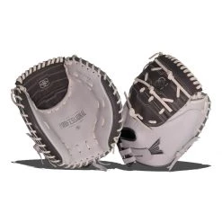 Hot Sale ๐ฏ Easton Professional Collection 34" Jen Schroeder Fastpitch Catcher's Mitt: RUDI2020 Grey, White ๐งจ