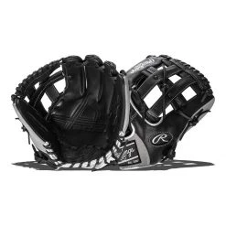 Flash Sale ⌛ Rawlings Encore 12.25" Baseball Glove: EC1225-6B Black, Grey, Silver 🎁